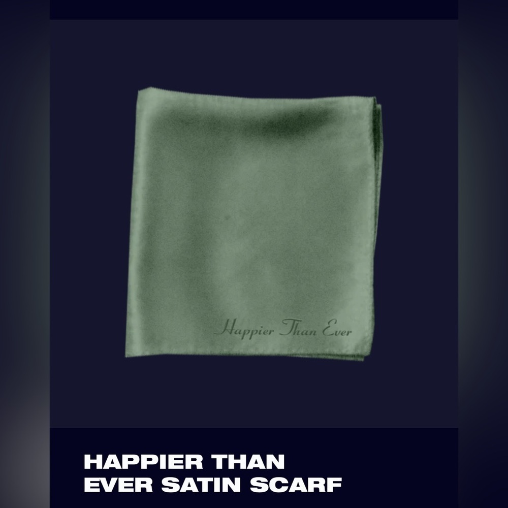 BILLIE EILISH Happier Than Ever Satin Scarf